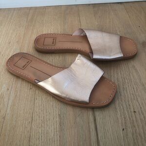 Dolce Vita Cato slide sandals rose gold size 7.5